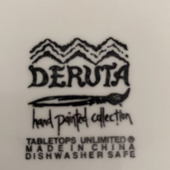 Deruta Hand Painted XL Oval Serving Platter Italy - Picture 11 of 12